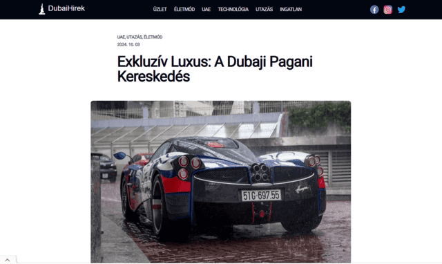 DubaiHirek pagani article